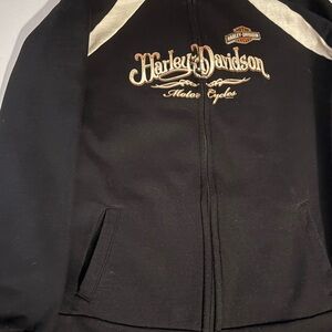 Harley-Davidson Black and Cream Jacket